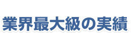 業界最大級の実績